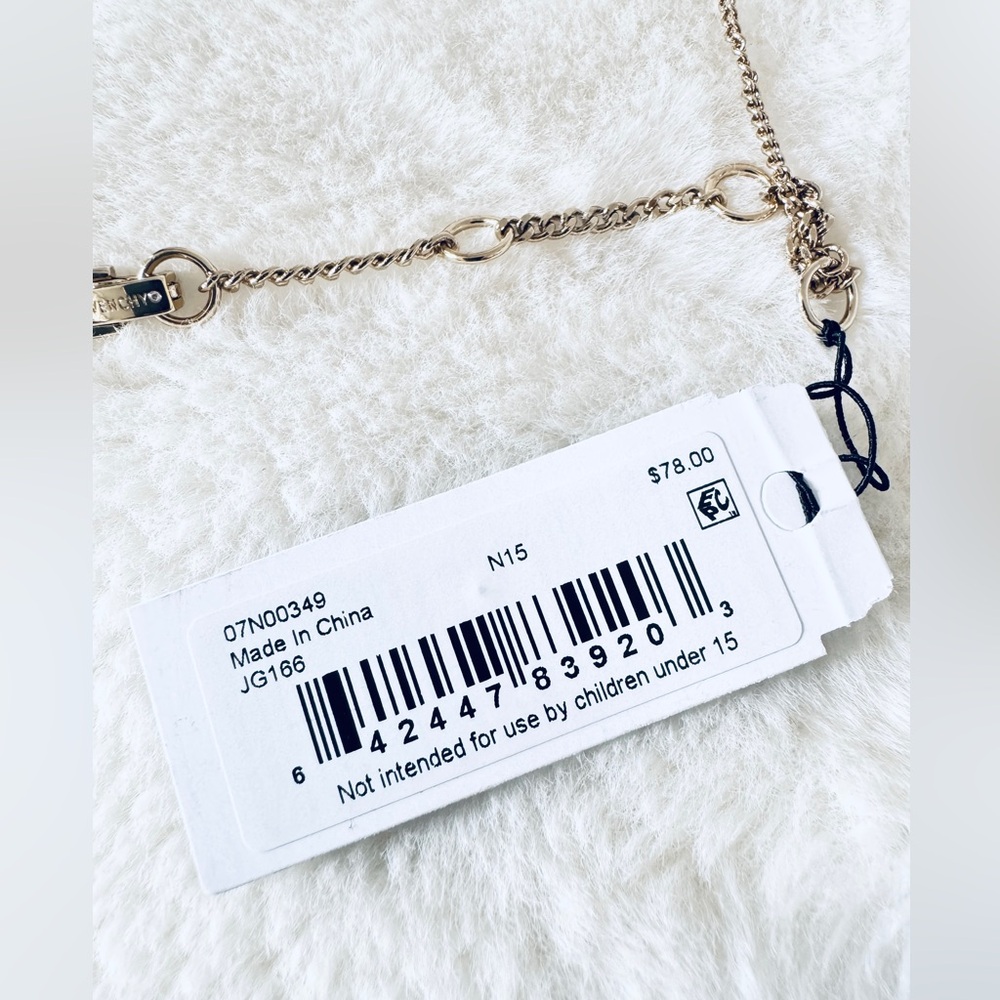 Givenchy Mixed Crystal Gold Tone Vine Necklace - NWT - Picture 7 of 7